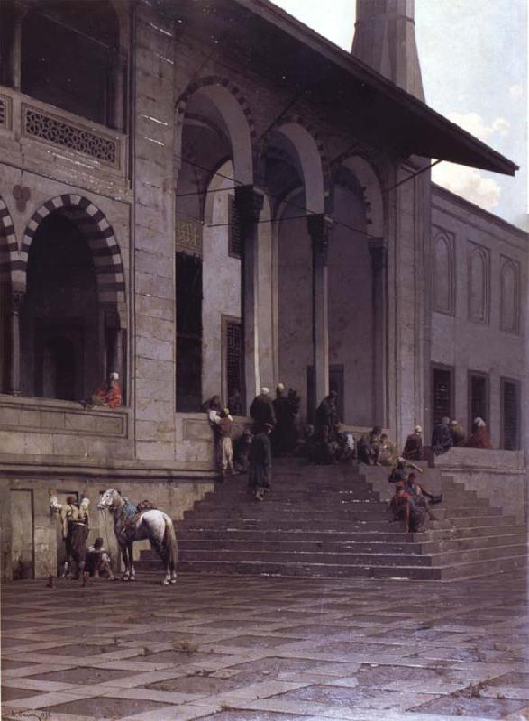 Alberto Pasini The Door of the Yeni-Djami Mosque in Constantinople Germany oil painting art